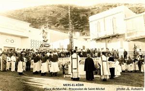 1668- Mers-el-Kebir - Place du Marche - Procession Saint-Michel